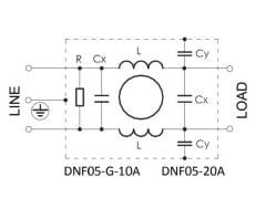 Aerodev DNF05-G 20A Şebeke Emi Filtresi