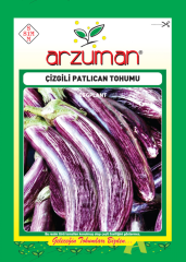 Çizgili Patlıcan Tohumu 5 Gr