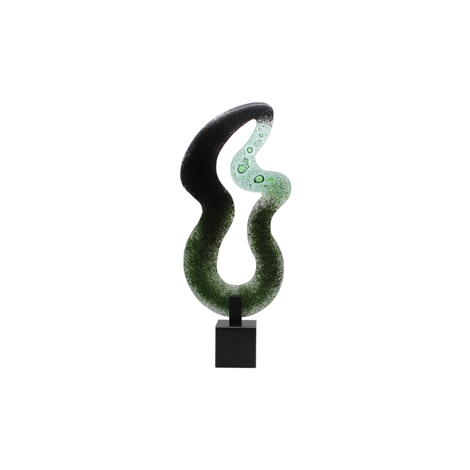 MERMER KAİDE ÜZERİ CAM SOYUT OBJE