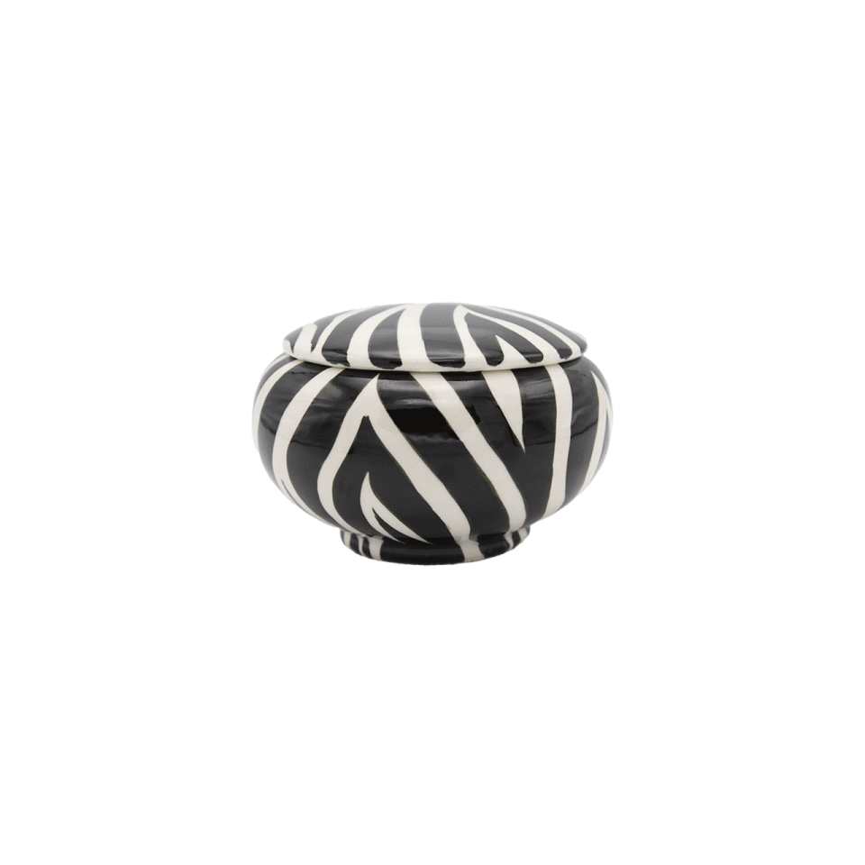ZEBRA DESENLİ SERAMİK KUTU