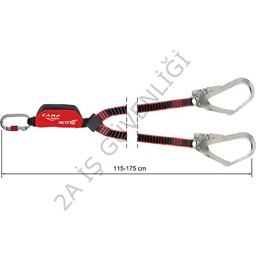 CAMP 7050201 RETEXO ÇİFT BACAKLI ELASTİK LANYARD 115-175 cm