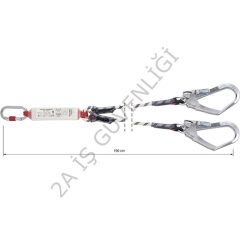 CAMP 5030201 ÇİFT BACAKLI İPLİ LANYARD