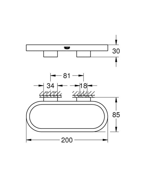 Grohe Selection Halka Havluluk - 41035A00