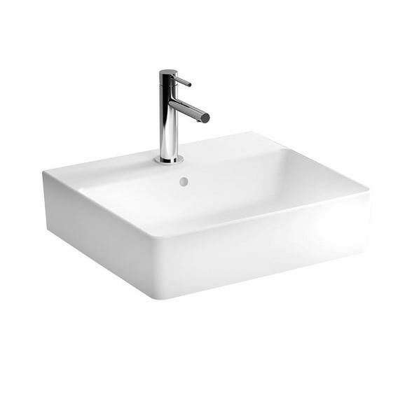 VitrA Nuo 50 cm Beyaz Dikdörtgen Lavabo - 7431B003-0001