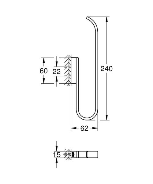 Grohe Selection Yedek Tuvalet Kağıdı Tutacağı (Çift Rulo İçin) - 41067AL0