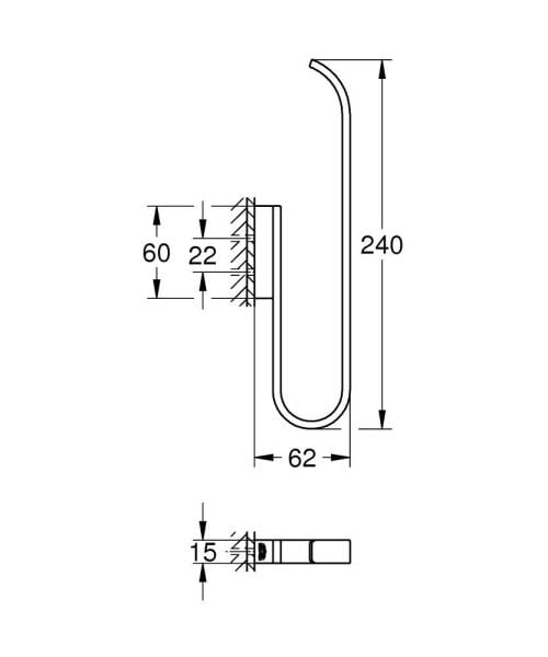 Grohe Selection Yedek Tuvalet Kağıdı Tutacağı (Çift Rulo İçin) - 41067DA0