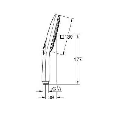 Grohe RainShower SmartActive 130 El Duşu 9,5l - 26582DA0