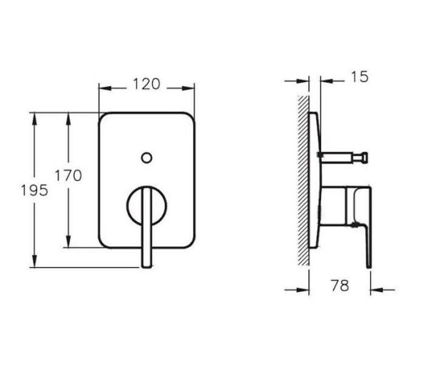 VitrA Suit U Ankastre Lavabo Bataryası - A42286