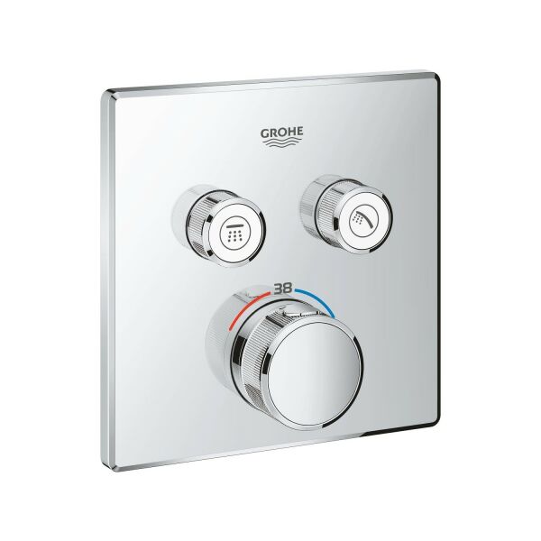 Grohe Grohtherm Smartcontrol Çift Yönlü Ankastre Termostatik Duş Bataryası - 29124000