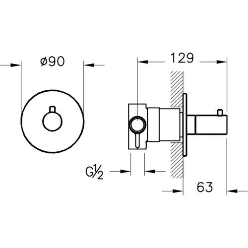 Artema Vitra Origin A4262436 Ankastre 3 Yollu Yönlendirici,mat Siyah