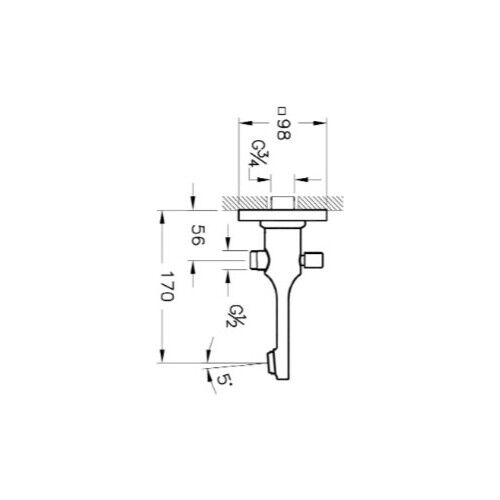 Artema Suit L Çıkış Ucu Krom A42489