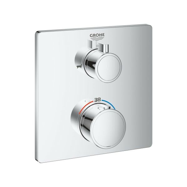 Grohe Grohtherm Termostatik Banyo Duş Bataryası 2 çıkışlı divertörlü- 24080000