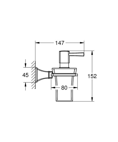 Grohe Sıvı Sabunluk Ve Tutacağı Grandera Krom - 40910000