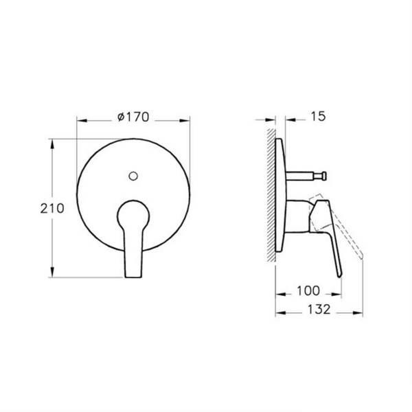 VitrA Artema Axe S Ankastre Banyo Bataryası A42243