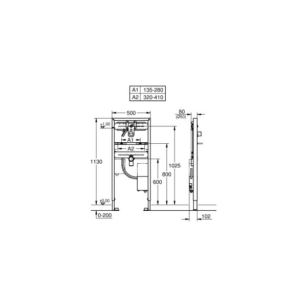 Grohe Rapid Sl Ankastre Fotoselli Lavabo Bataryası Için Iç Gövde 38748002