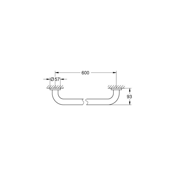 Grohe Essentıals Tutunma Barı 600 Mm Krom 40794001