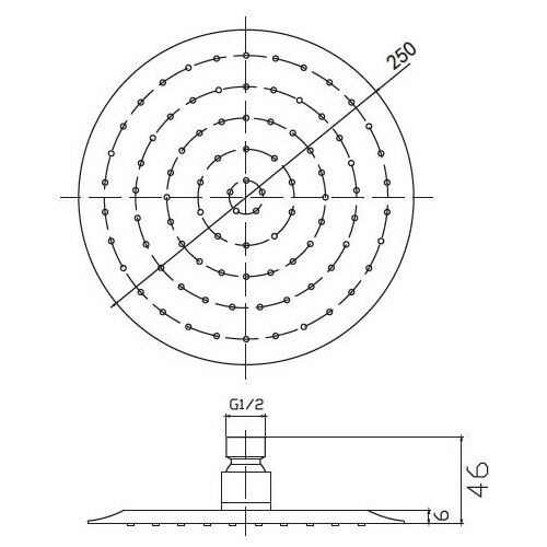 Roca Daıre Dus Baslıgı Krom (Ø250 Mm) - N289435002