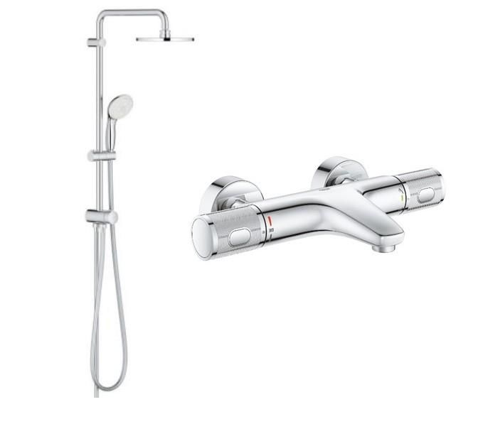 Grohe Duş Seti (Duş kolonu + Termostatik Batarya)