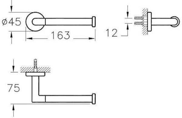 VitrA Minimax A44789 Yedek Tuvalet Kağıtlığı Krom