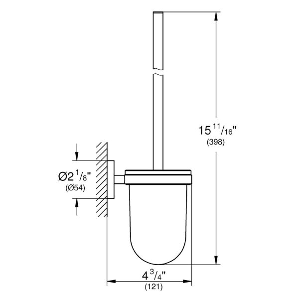 Grohe Tuvalet Fırçalık Essentials Hard Graphite - 40374A01