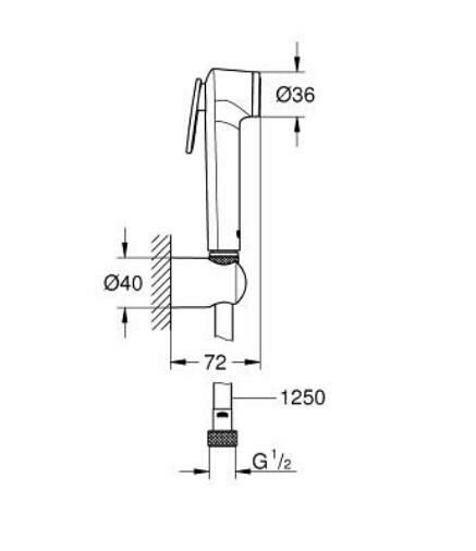 Grohe New Tempesta-F Taharet Spreyi - 27513DL1