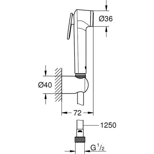 Grohe Tempesta-F Taharet Spreyi 30 Duş Seti 26354000