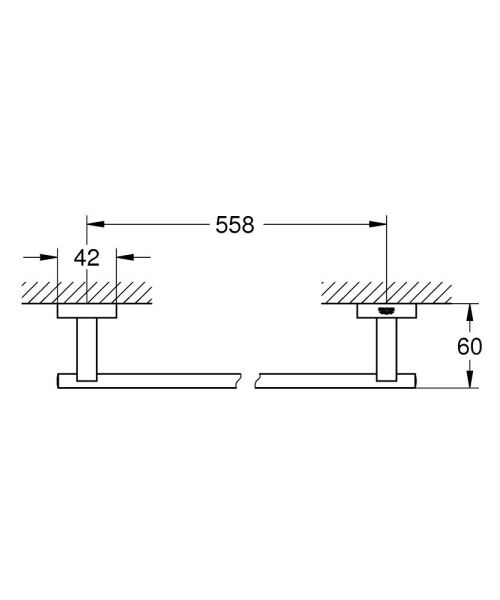 Grohe ESSENTİALS KÜP HAVLULUK - 40509DC1