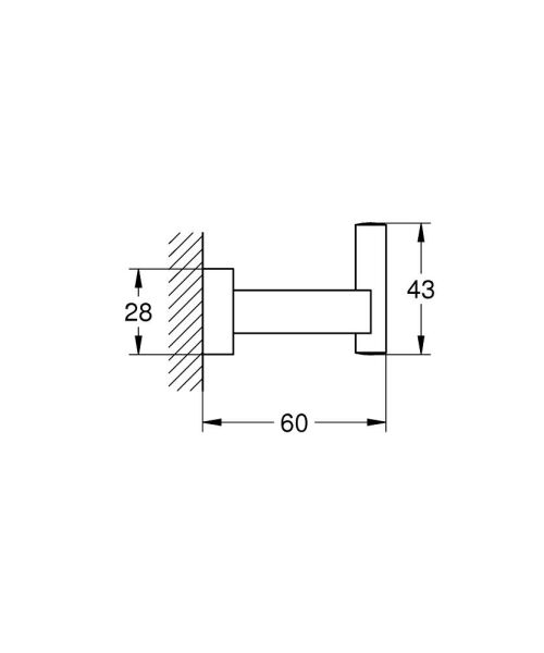 Grohe Essentials Küp Bornoz Askısı - 40511DC1