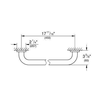 Grohe Essentials Tutunma Barı 45cm. 40793001