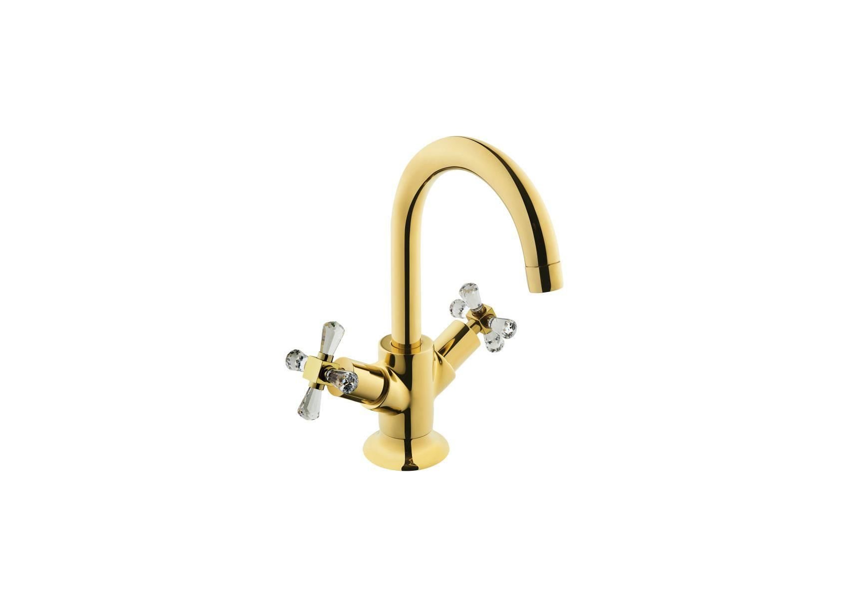 Artema Juno Swarovski A4166023 Altın Lavabo Bataryası