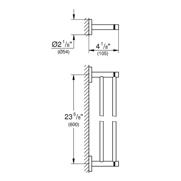 Grohe Ikili Havluluk 60 cm Essentials Krom - 40802001