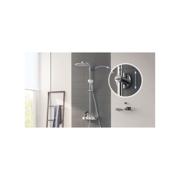 Grohe Euphoria SmartControl System 310 Duo Duvara Monte Termostatik Bataryalı Duş Sistemi - 26507000