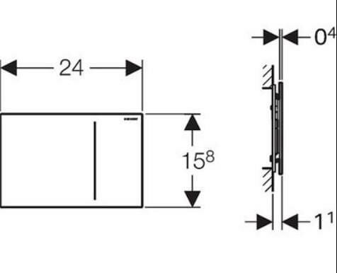 Geberit Sigma70 Pnömatik Deşarj Kumanda Kapağı, Toprak Cam - 115.620.SQ.1