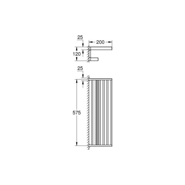 Grohe Selection Cube Çoklu Banyo Havluluğu 40804000