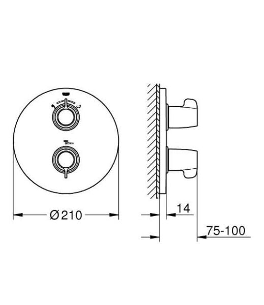 Grohe Special Termostatik Banyo Duş Bataryası - 29095000