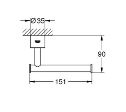 Grohe Atrio Tuvalet Kağıtlığı - 40313AL3