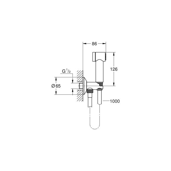 Grohe Sena Taharet Sprey Takımı Krom 26329000