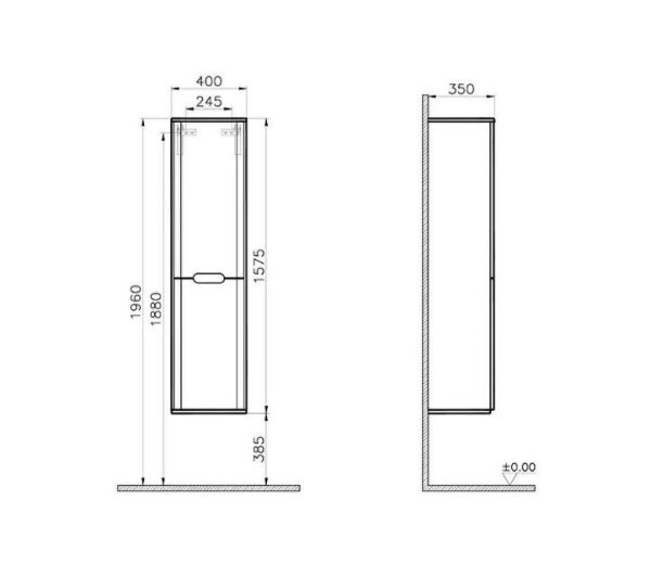 VitrA Sento Boy Dolabı - 60842