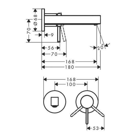 Hansgrohe Finoris Tek Kollu Mat Siyah Lavabo Bataryası - 76051670