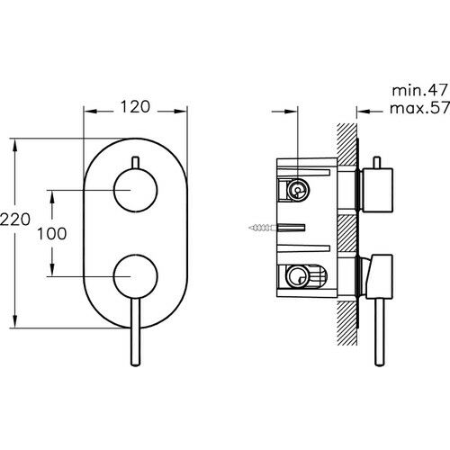 Artema Minimax S A49273 Ankastre Duş Seti, Krom