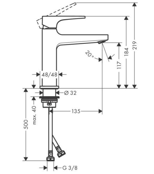 Hansgrohe Metropol Lavabo Bataryası Mat Siyah - 32507670