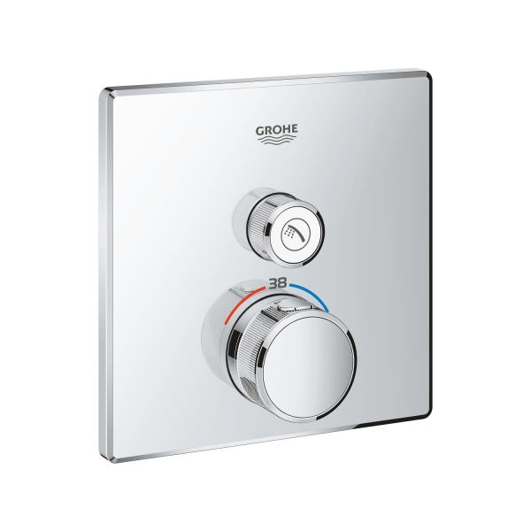 GROHTHERM SMARTCONTROL TEK VALFLİ AKIŞ KONTROLLÜ, ANKASTRE TERMOSTATİK DUŞ BATARYASI 29123000