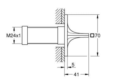 Grohe Allure Ankastre Stop Valf - 19334DL1