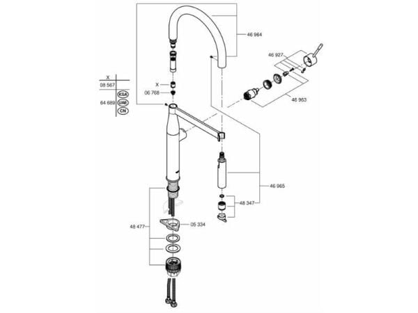 Grohe Essence Tek Kumandalı Eviye Bataryası - 30294EN0