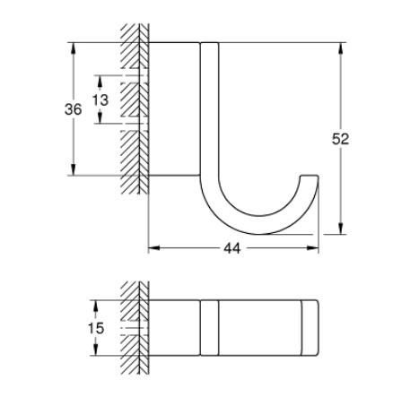 Grohe Selection Tekli Havlu Askısı - 41039GN0