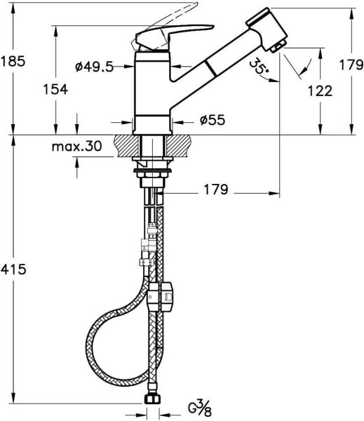 Artema A41864 Harmony Pull Out Evıye Bataryası