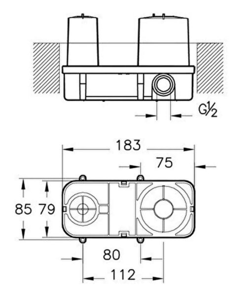Artema Minibox Ankastre Lavabo Bataryası (Sıva Altı Grubu) A42230