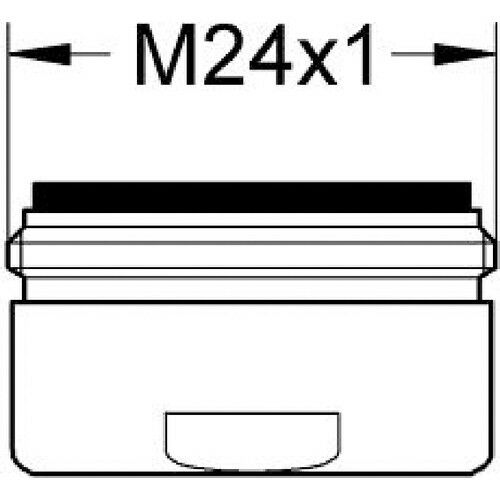 Grohe Lavabo Bataryası Perlatörü M24 X1 Dış Dişli Krom - 13929000