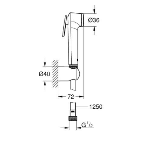 Grohe Tempesta-F Trigger Spray 30 Duş Seti - 27513GL1