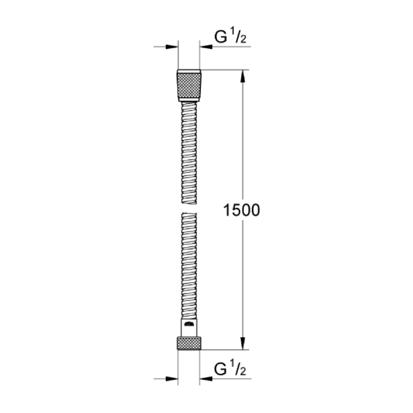 Grohe Relaxaflex Metal Long-Life Metal Duş Hortumu 150cm - 28143001